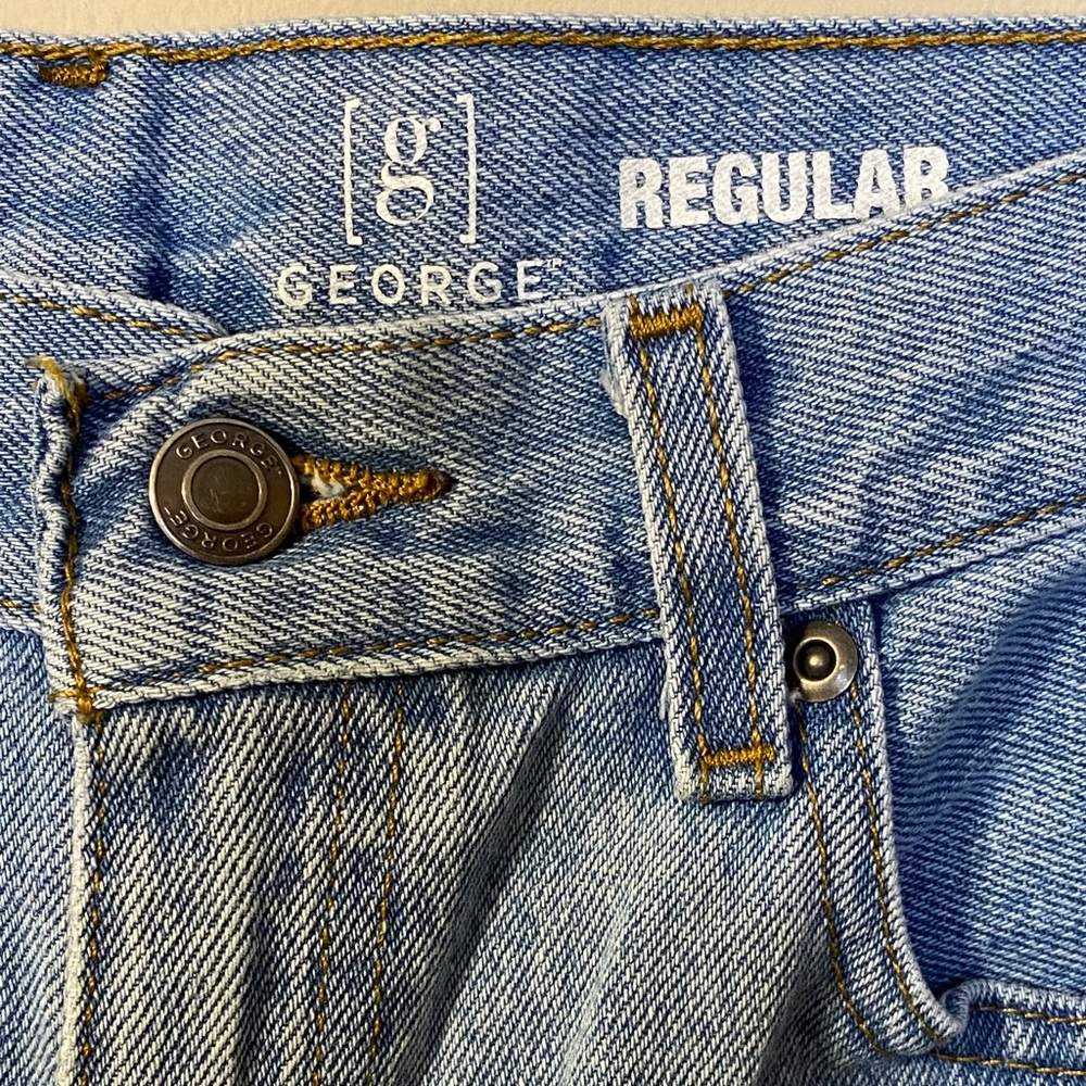 George Regular Classic Blue Men's Jeans Size 32 - Picture 5 of 6